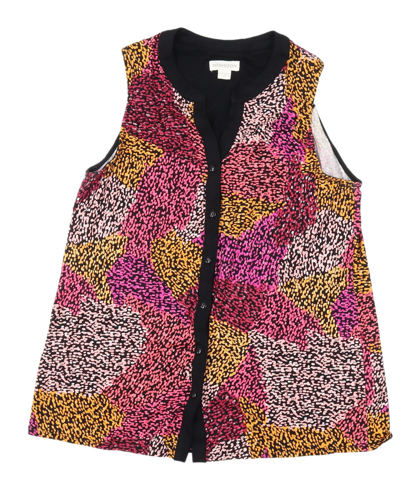 Monsoon Women's Multicoloured Sleeveless Blouse Size 12