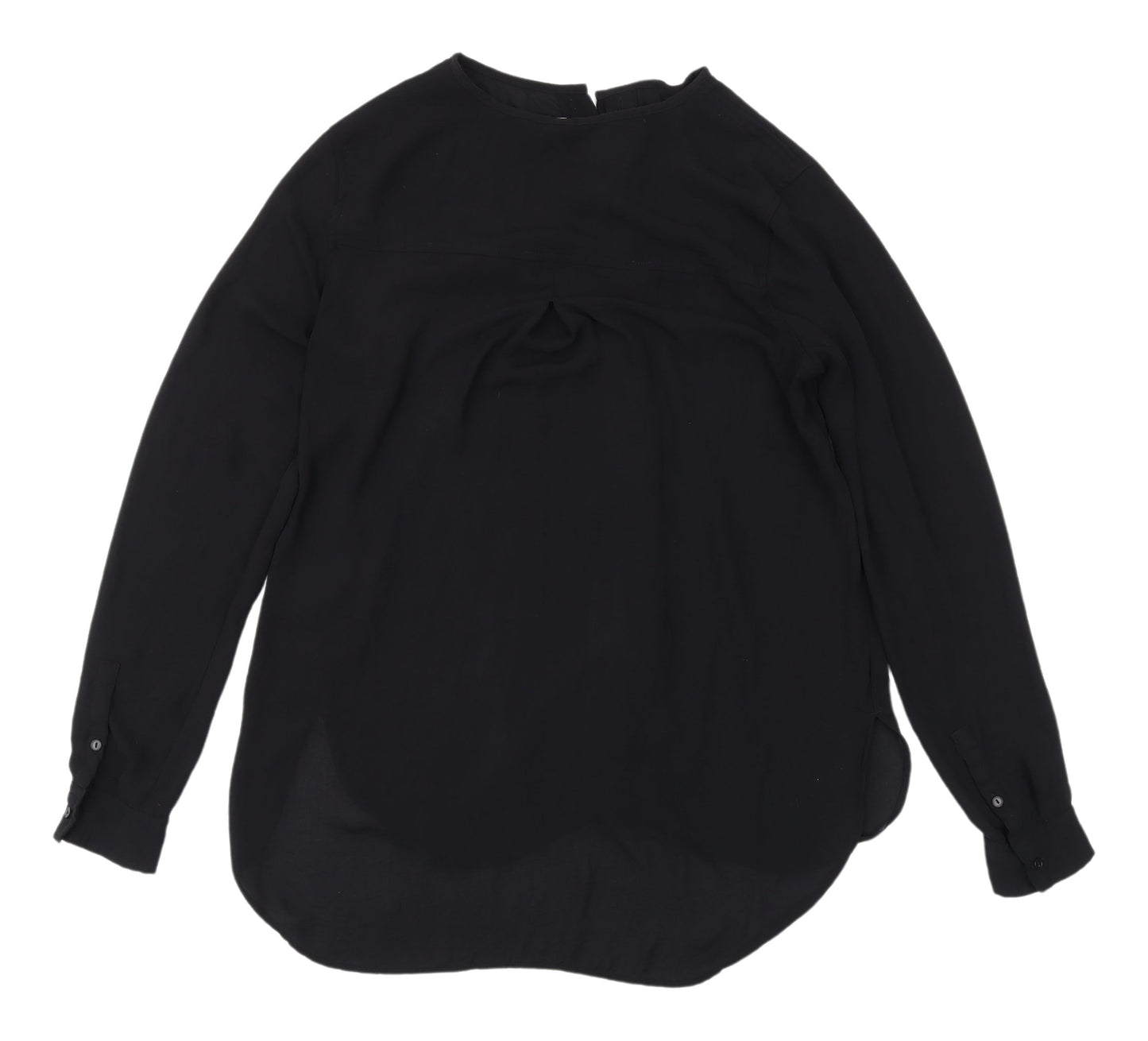 H&M Women's Black Long Sleeve Blouse, Size 8