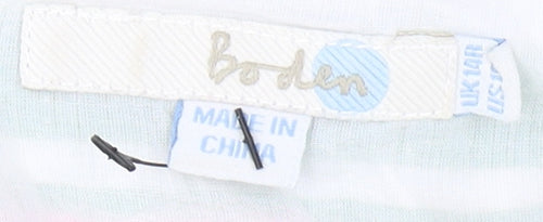 Boden Women's Multicoloured Striped A-Line Dress Size 8