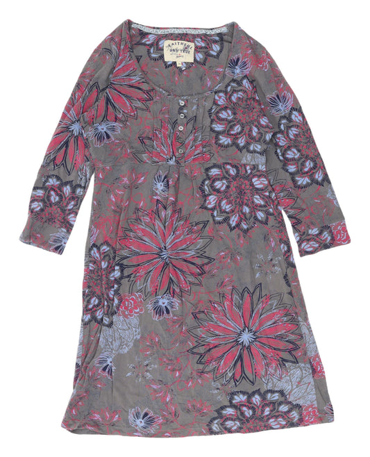 Monterey Women's Floral A-Line Dress, Size 14