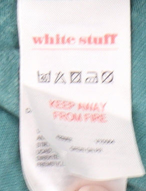 White Stuff Women's Green Floral T-Shirt Dress Size 12