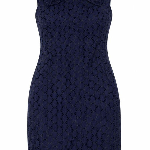 Dorothy Perkins Women's Blue Lace Sheath Dress Size 8