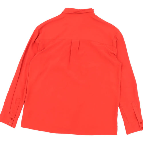 Topshop Red Button-Up Lace Women’s Shirt UK 10