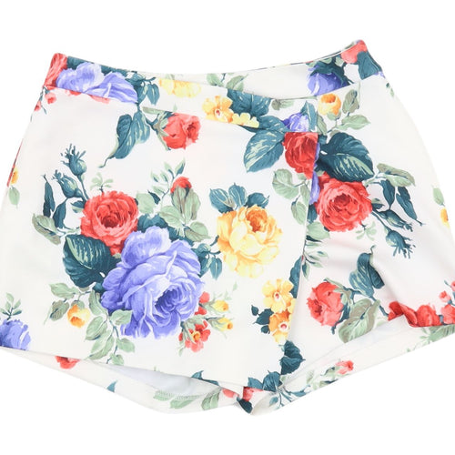 ASOS Women's Multicoloured Floral Wrap Shorts