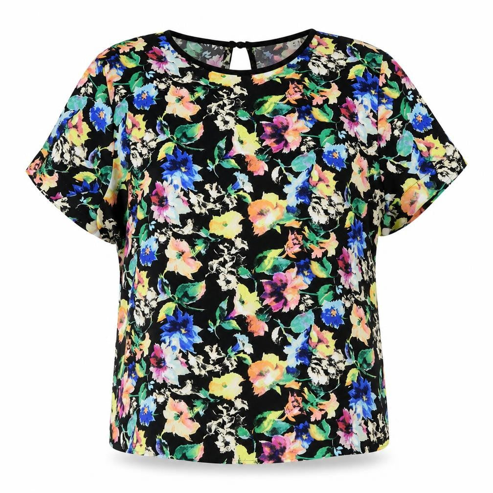 Front view of ASOS Women's Multicoloured Floral Blouse, size 12