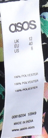 ASOS Women's Multicoloured Floral Blouse, Size 12