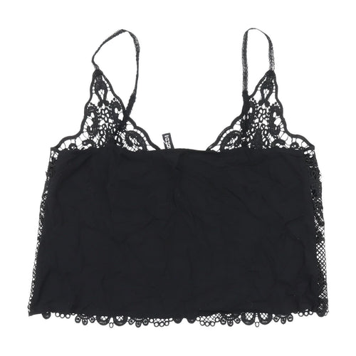 H&M Women's Black Lace Camisole Tank Top - Size 8