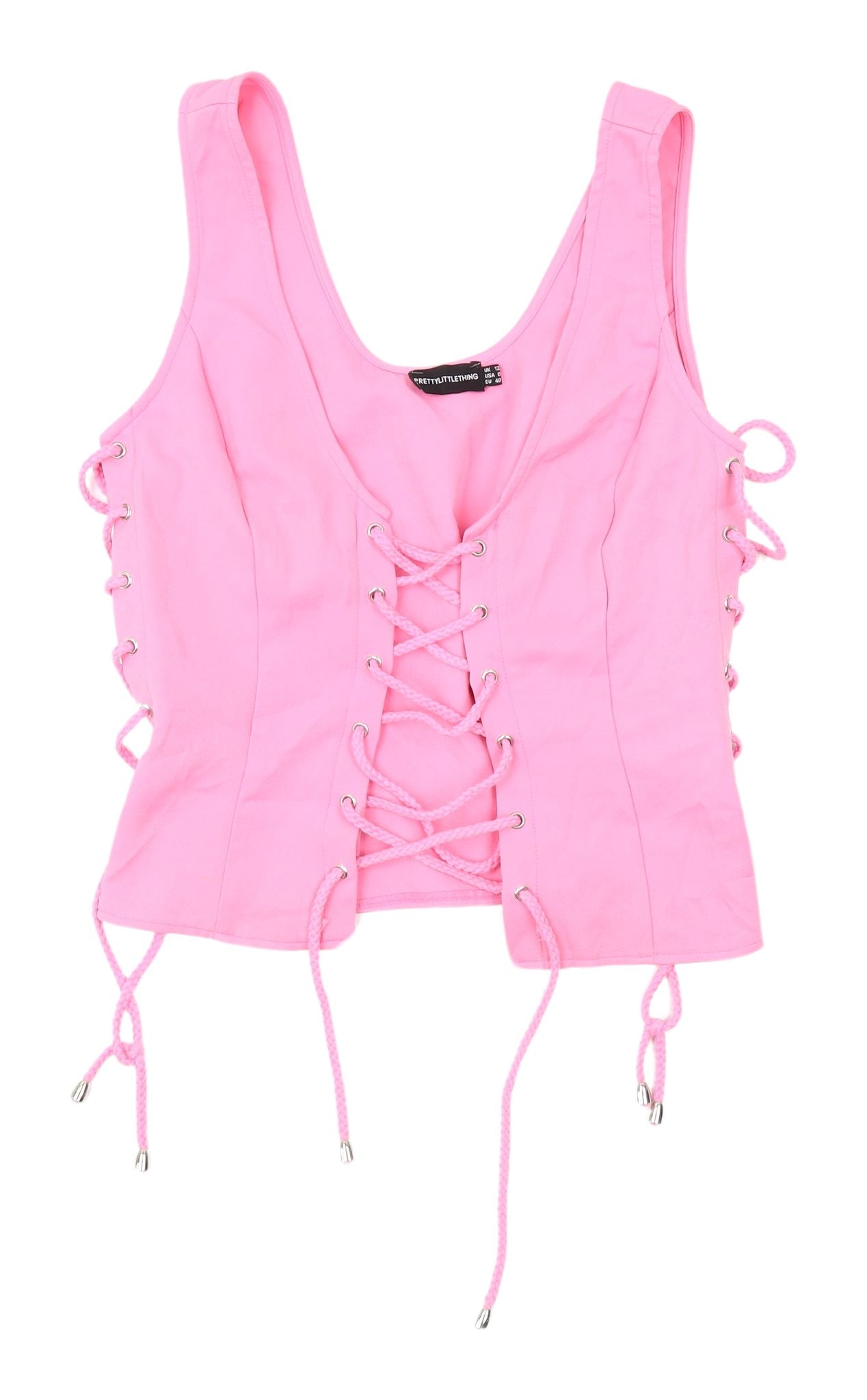 PrettyLittleThing Pink Camisole Tank Top UK 12