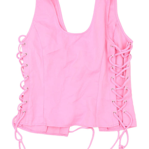 PrettyLittleThing Pink Camisole Tank Top UK 12