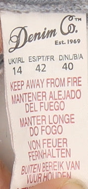 Denim Co. Women's Blue Short Sleeve Top Size 14