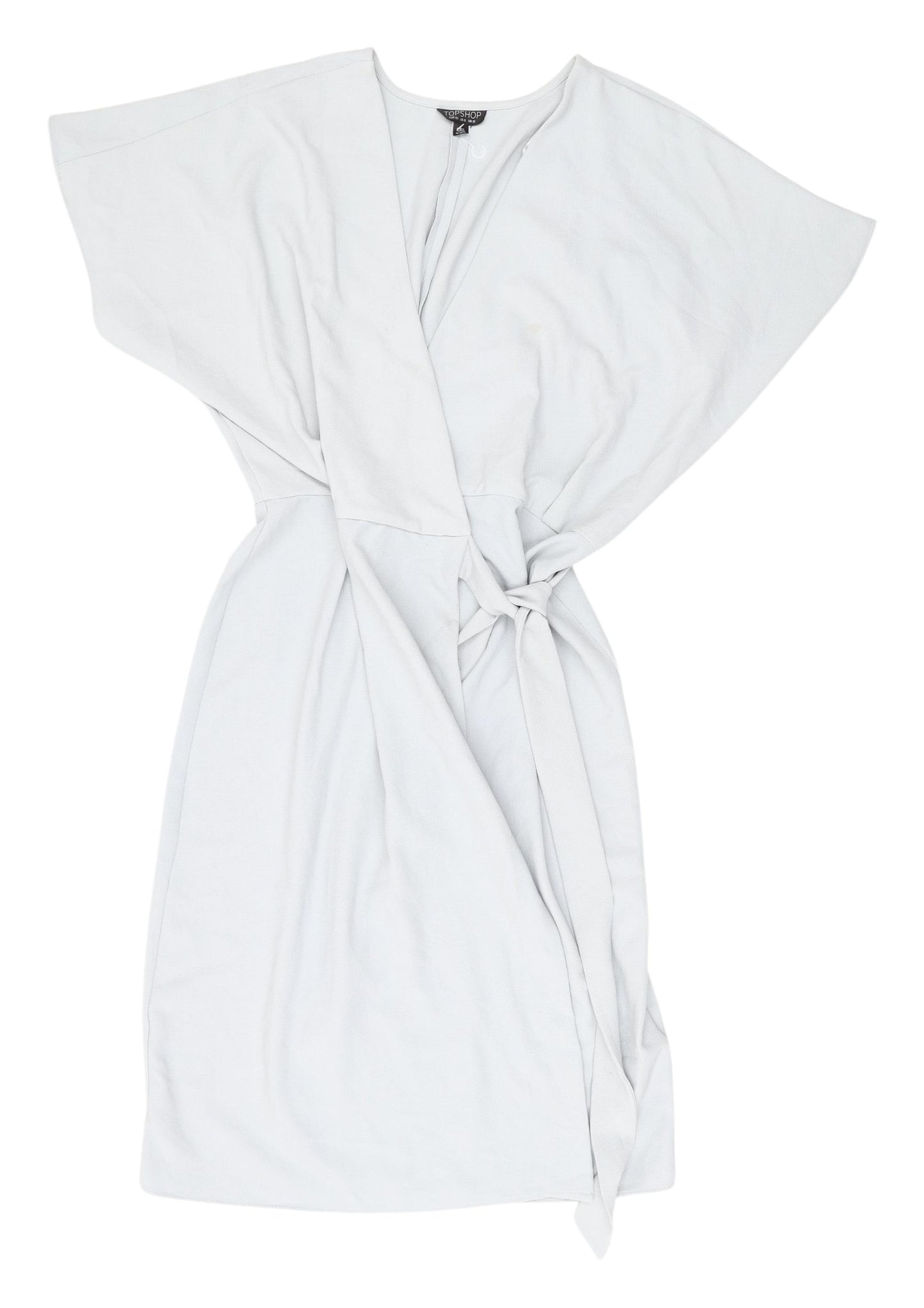 Topshop Women’s White Wrap Dress Sleeveless Size 12