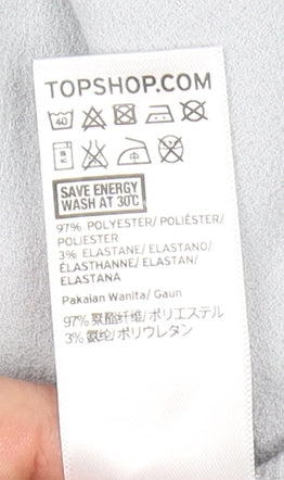 Topshop Women’s White Wrap Dress Sleeveless Size 12