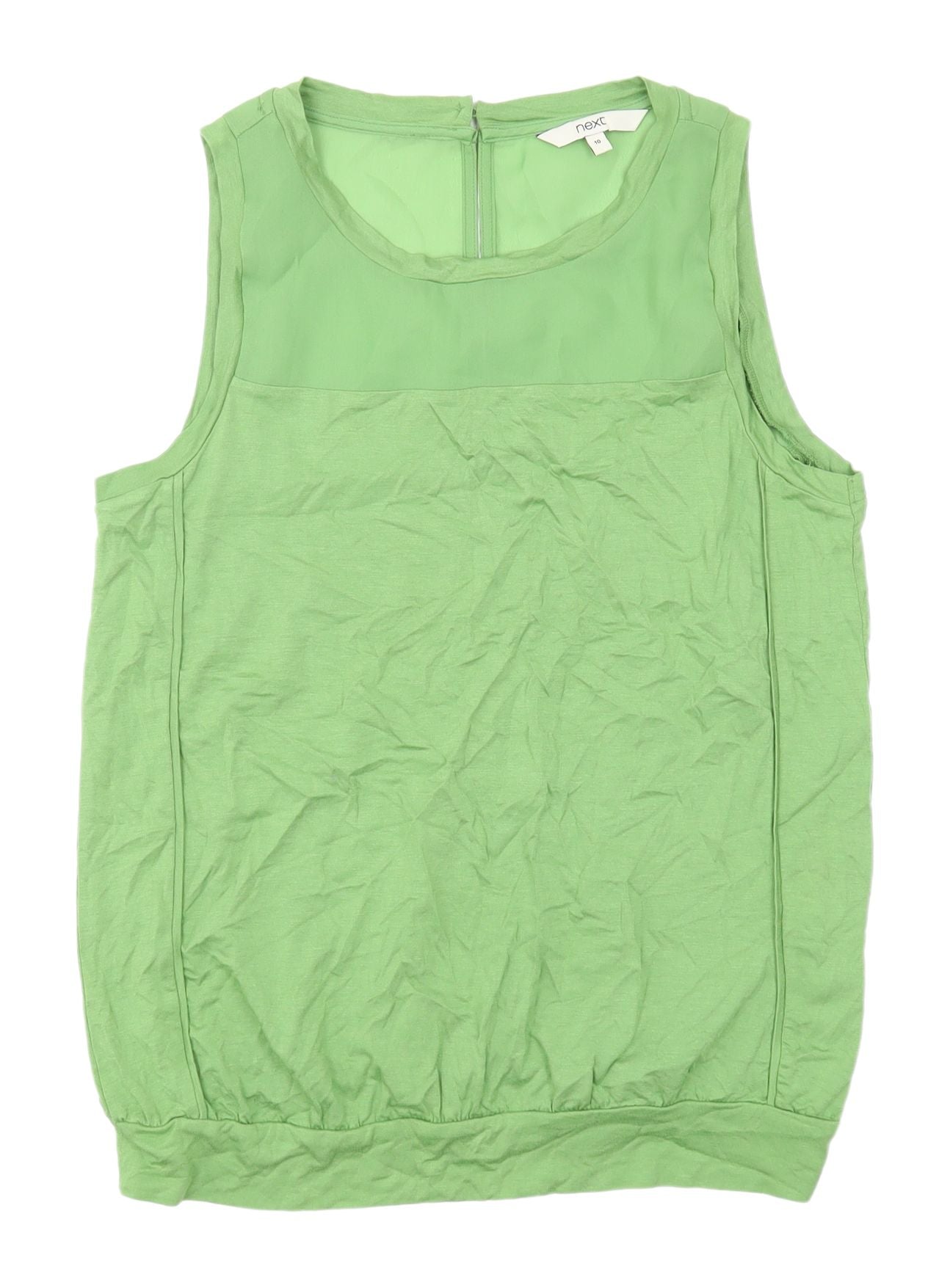 Next Women's Green Sleeveless Tank Top - Size 10