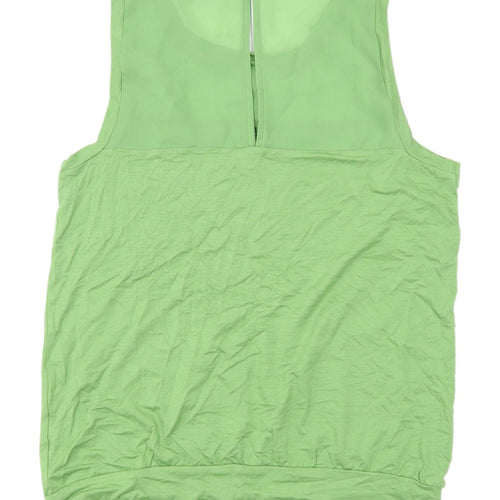 Next Women's Green Sleeveless Tank Top - Size 10