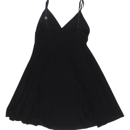 Select Women's Black Rhinestone Fit & Flare Dress, Size 16