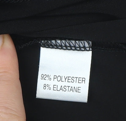 Select Women's Black Rhinestone Fit & Flare Dress, Size 16