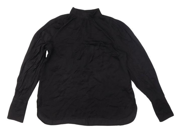 H&M Women's Black Long Sleeve Blouse Size 12
