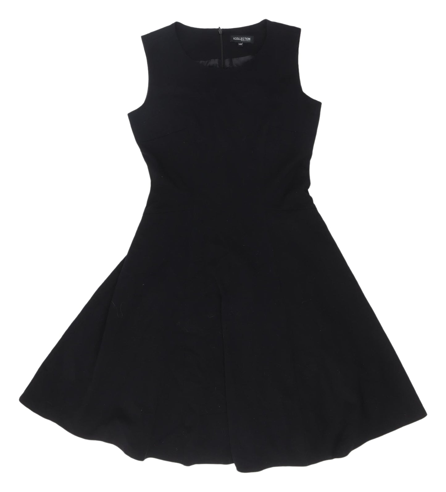 The Collection Debenhams Black Fit & Flare Dress, Size 10