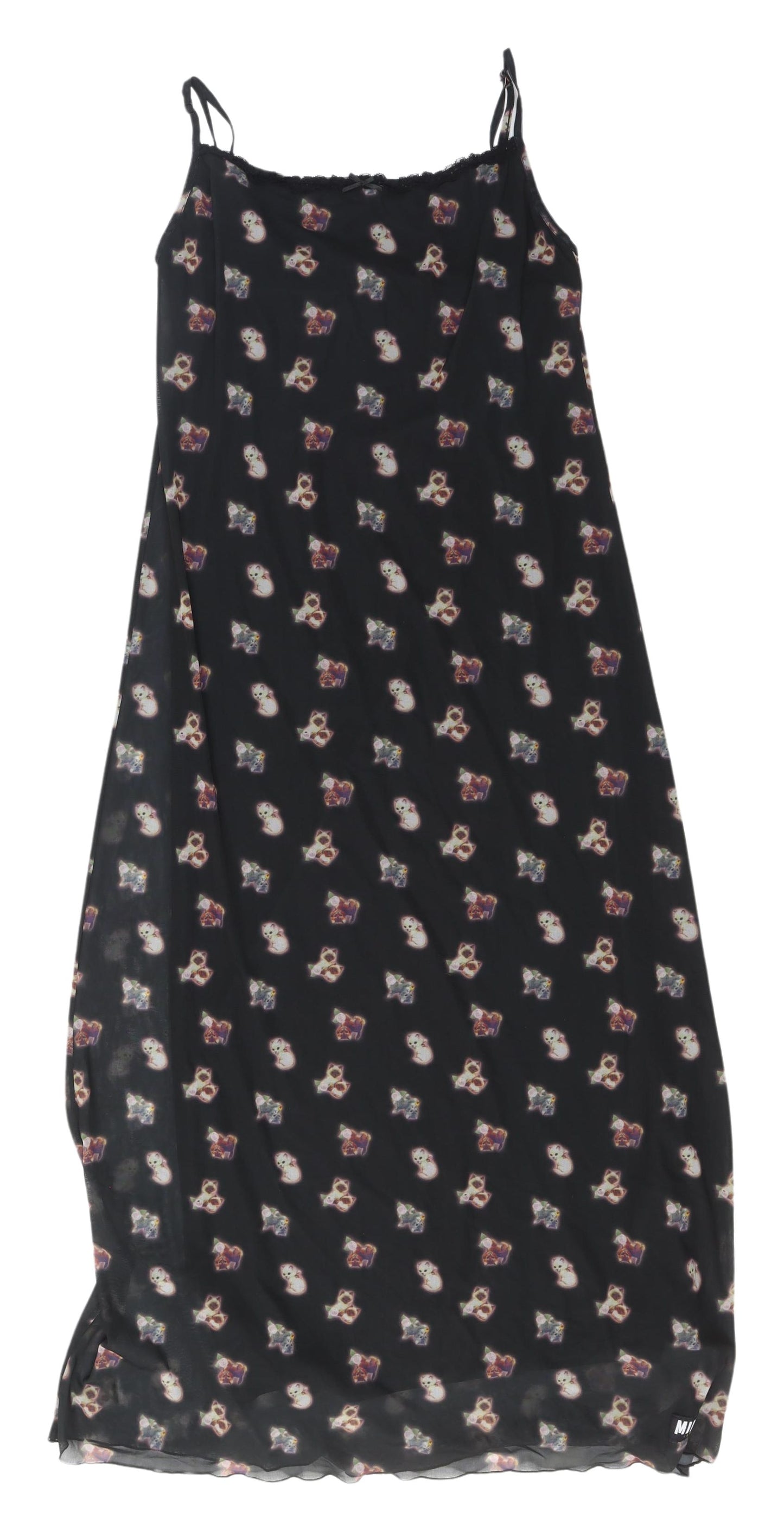 Minga London Black Cami Dress - Size 12, Sleeveless