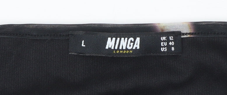 Minga London Black Cami Dress - Size 12, Sleeveless