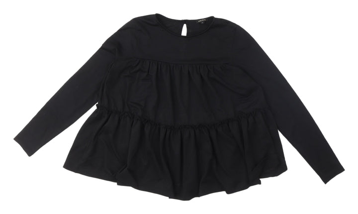 River Island Black Blouse, Women's UK 8, Long Sleeve Casual