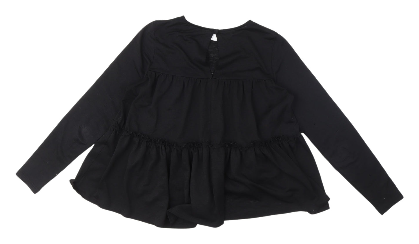 River Island Black Blouse, Women's UK 8, Long Sleeve Casual