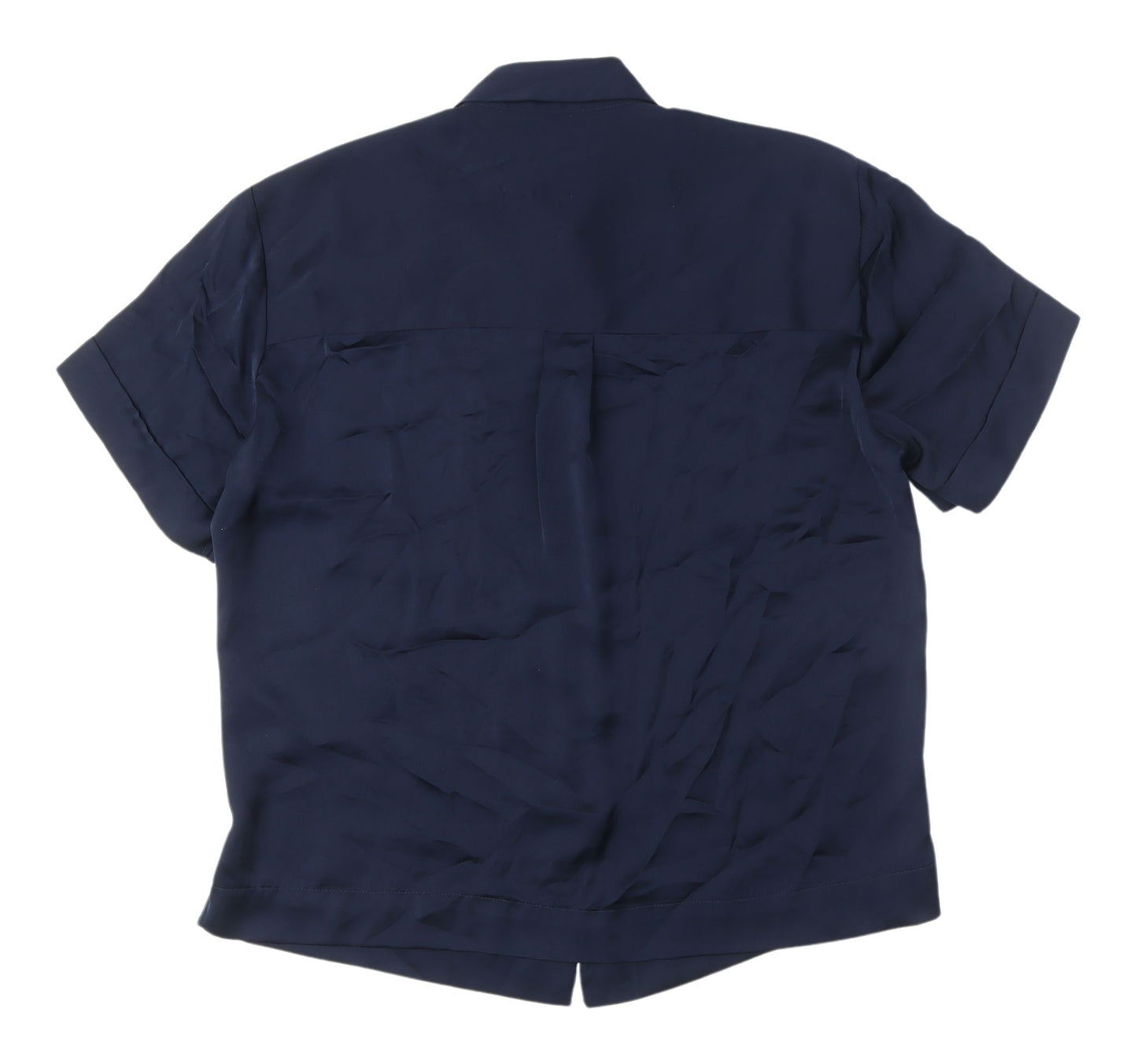 Marks & Spencer Blue Button-Up Shirt, Size 8, Women's Casual