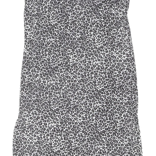 Boohoo Animal Print Slip Dress Women Size 8 Multicolour