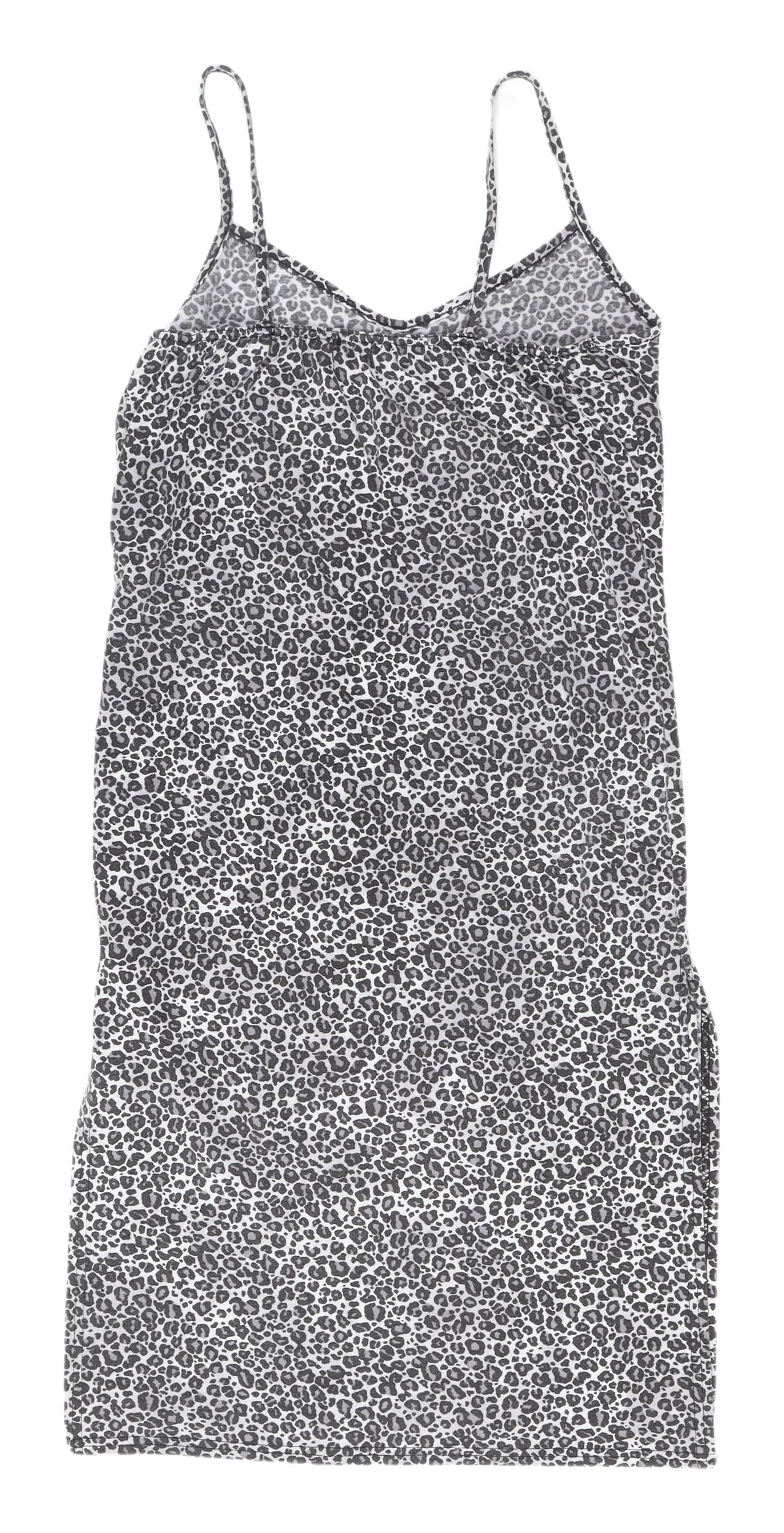 Boohoo Animal Print Slip Dress Women Size 8 Multicolour