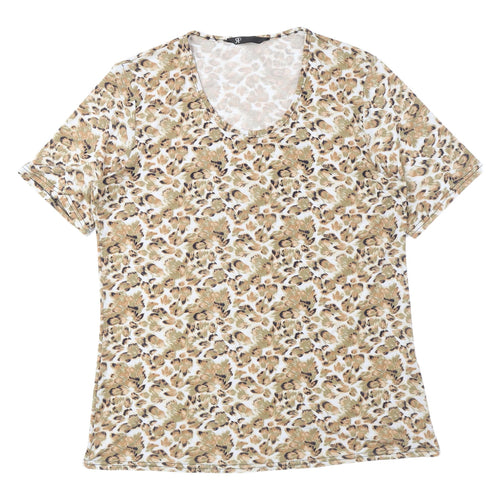 RP Women's Multicoloured Animal Print T-Shirt, Size 14-16