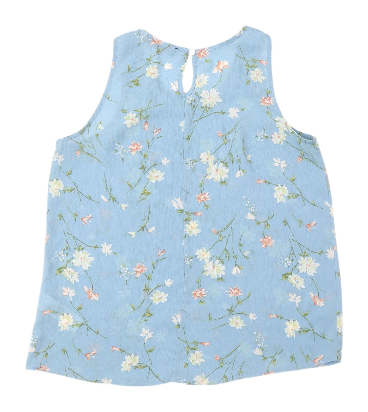 Cameo Rose Women's Blue Floral Tank Top Size 10