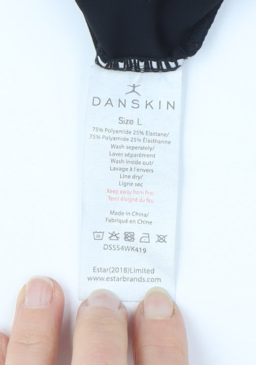 Danskin Women's Black Short Sleeve Active T-Shirt