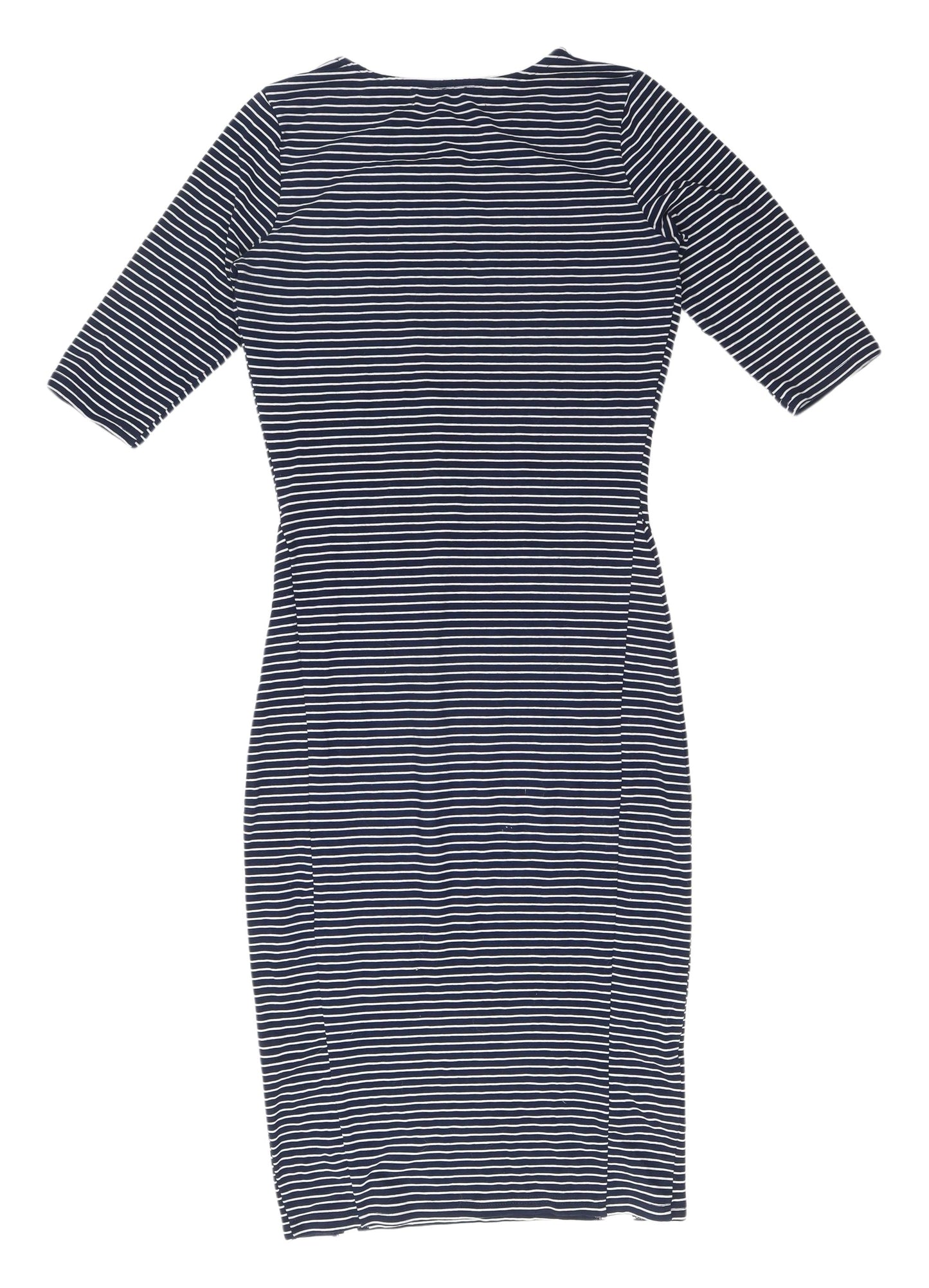 Sugarhill Women Blue Striped Sheath Dress Size 8