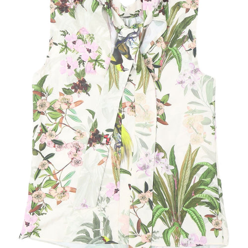 H&M Women's XS Multicoloured Floral Blouse