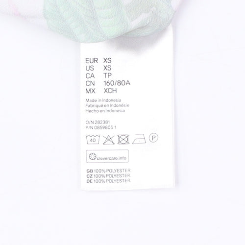 H&M Women's XS Multicoloured Floral Blouse