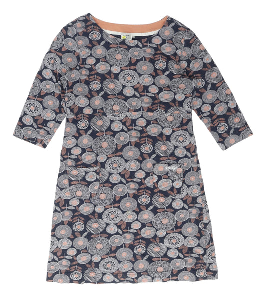 Weird Fish Women's Floral Dress Navy Size 12