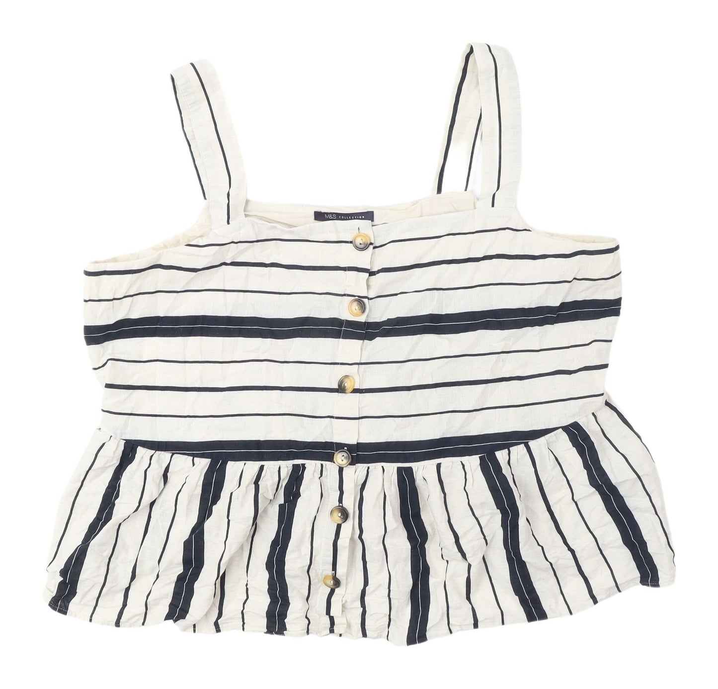 Marks and Spencer Women's Striped Camisole Blouse UK 20