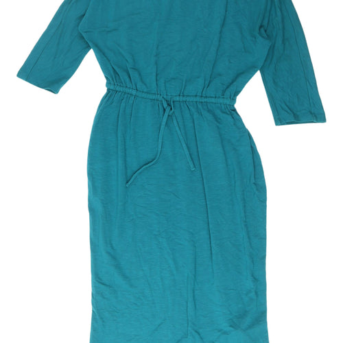 Phase Eight Women's Blue Midi Shirt Dress Size 12