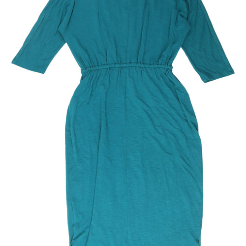 Phase Eight Women's Blue Midi Shirt Dress Size 12