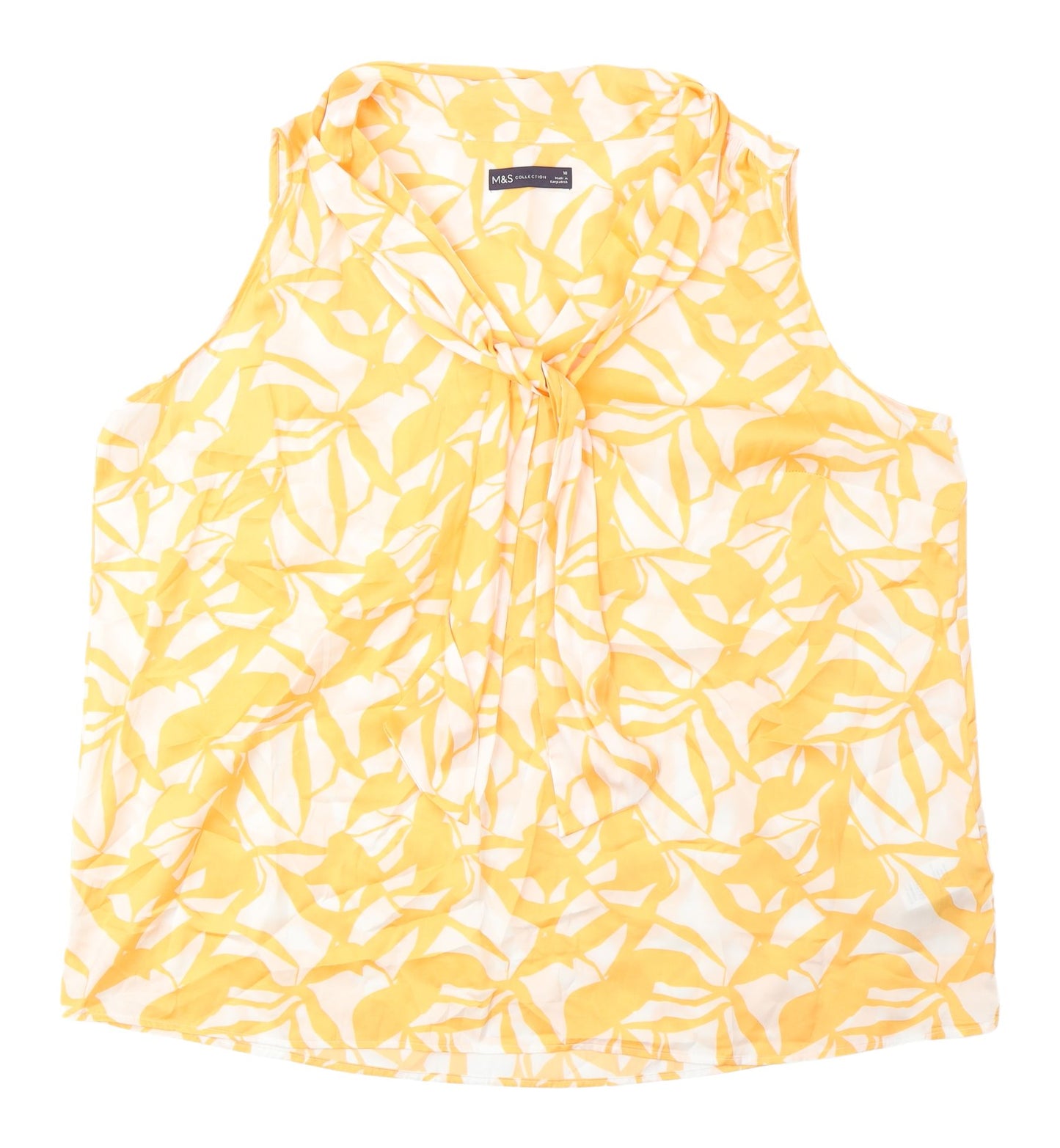 Marks and Spencer Women's Yellow Camisole Blouse, Size 18