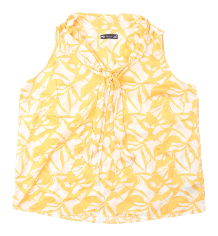 Marks and Spencer Women's Yellow Camisole Blouse, Size 18