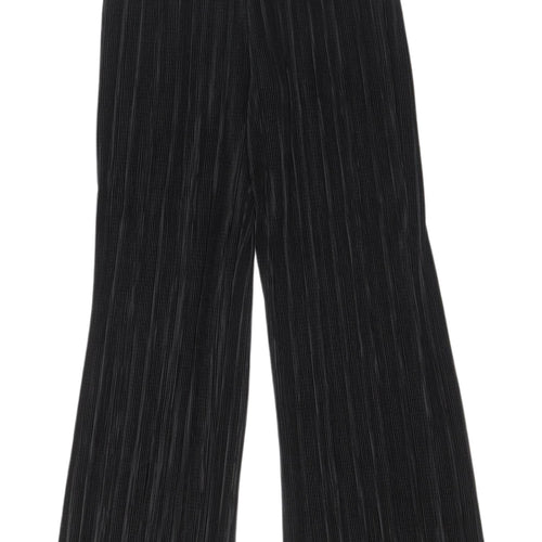 Bisou's Project Women's Black Wide-Leg Trousers S