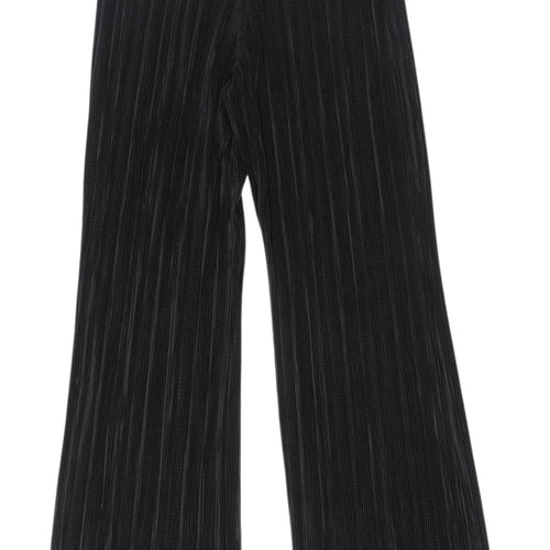 Bisou's Project Women's Black Wide-Leg Trousers S