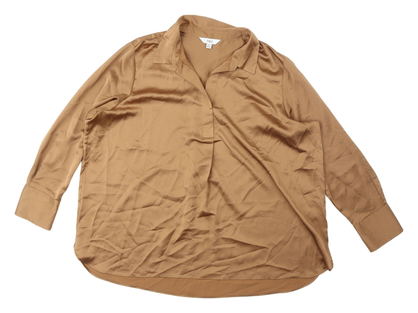 Marks and Spencer Women's Beige Blouse Size 22