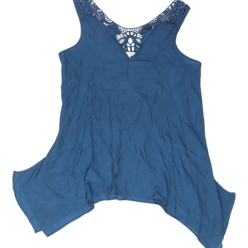 Spense Women's Blue Sleeveless Camisole Tank M