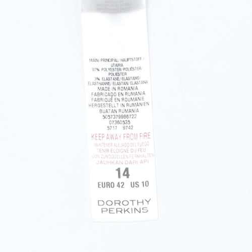 Dorothy Perkins Women's Floral Dress UK 14