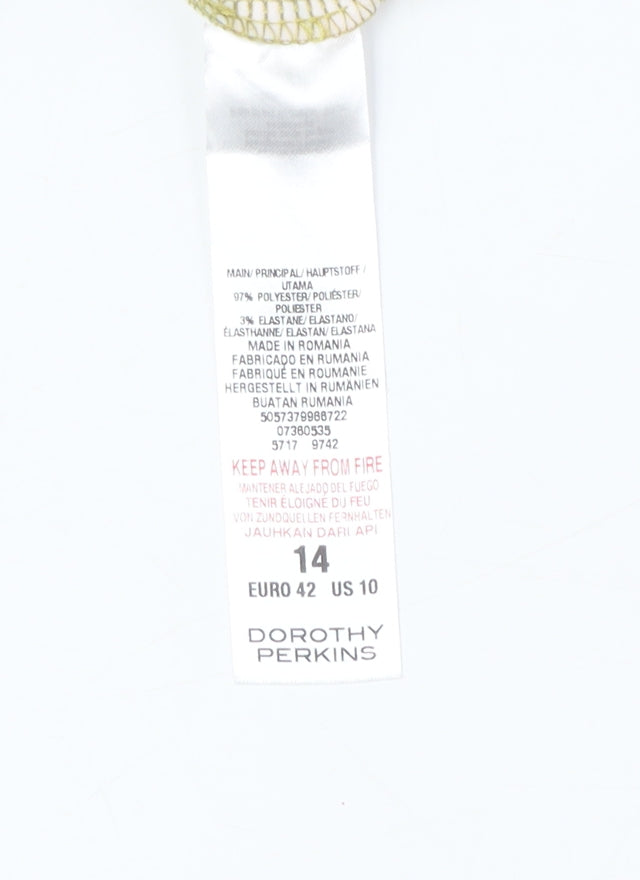 Dorothy Perkins Women's Floral Dress UK 14