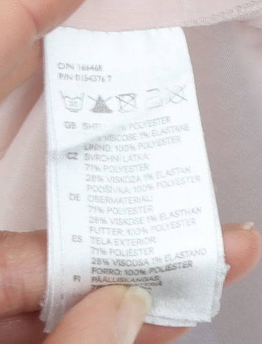 H&M Women's Grey Sheath Dress - Size 6, Sleeveless