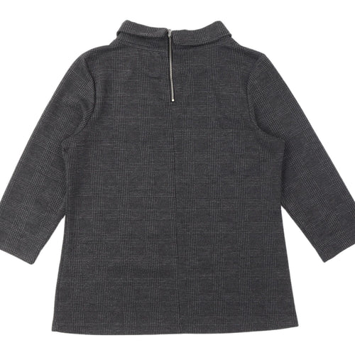 Next Women's Grey Mock Neck Blouse Size 14