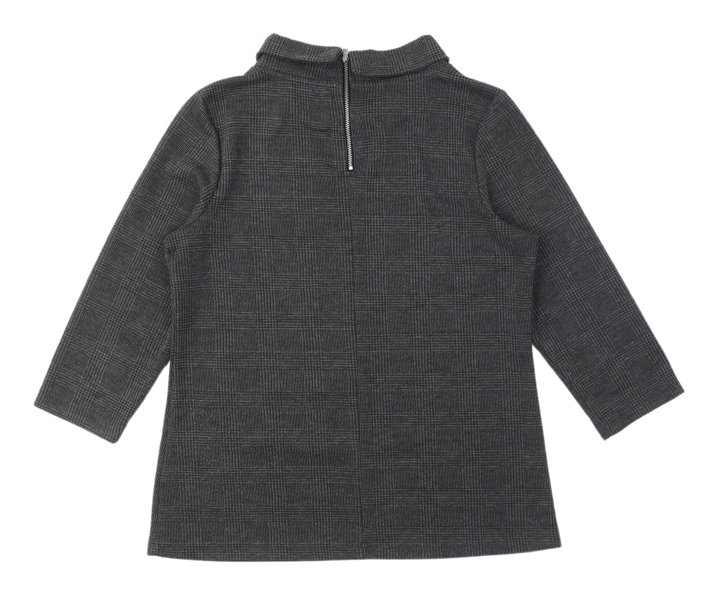 Next Women's Grey Mock Neck Blouse Size 14